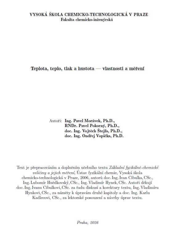 First page of scriptum for study topic B403008